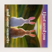 Schönes Sonnenuntergang-Poster Puzzle (Horizontal)