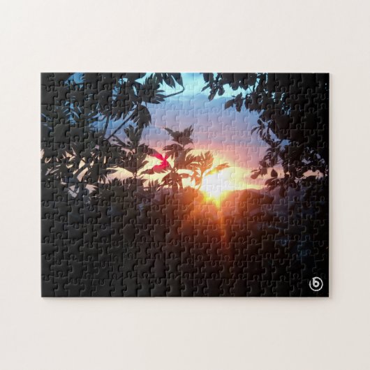 Schönes Sonnenuntergang-Puzzlespiel Puzzle (Horizontal)