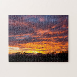 Schönes Sonnenuntergang-Puzzlespiel Puzzle