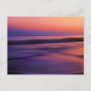 Schönes Sonnenuntergangsbild im Ozean Postkarte
