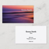 Schönes Sonnenuntergangsbild im Ozean Visitenkarte (Vorne/Hinten)