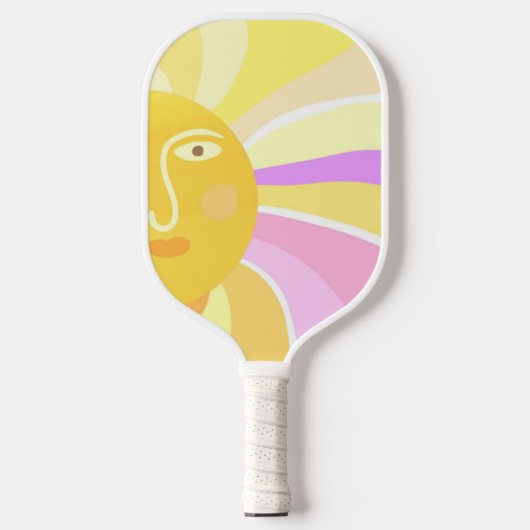 schönes sonniges abstraktes Bild Pickleball Schläger (Vorderseite)