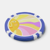 schönes sonniges abstraktes Bild Pokerchips (Einzeln)