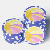 schönes sonniges abstraktes Bild Pokerchips (Stapel)