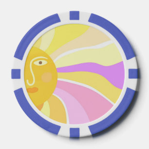 schönes sonniges abstraktes Bild Pokerchips