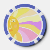 schönes sonniges abstraktes Bild Pokerchips (Rückseite)