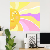 schönes sonniges abstraktes Bild Poster (Heimbüro)