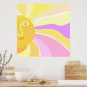 schönes sonniges abstraktes Bild Poster (Küche)