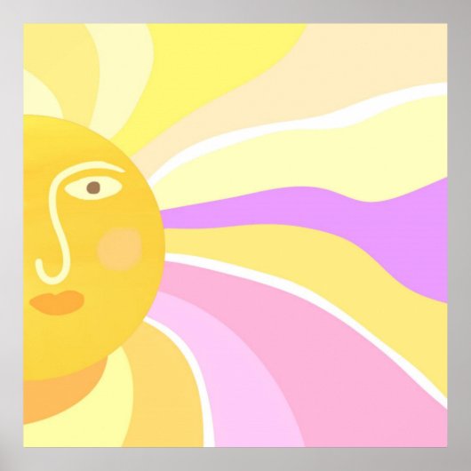 schönes sonniges abstraktes Bild Poster (Vorne)
