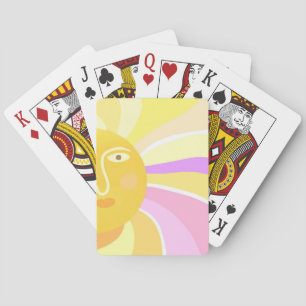 schönes sonniges abstraktes Bild Spielkarten