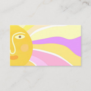 schönes sonniges abstraktes Bild Visitenkarte