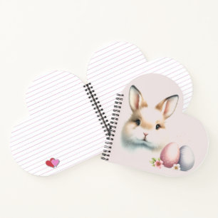 Schönes, sonniges Pastel Heart Shaped Spiral Noteb Notizblock