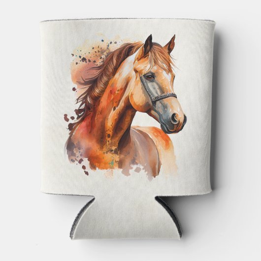 Schönes Sorrel Pferde Portrait Dosenkühler (Vorderseite)