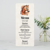 Schönes Sorrel Pferde Portrait Einladung (Stehend Vorderseite)