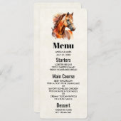 Schönes Sorrel Pferde Portrait Einladung (Vorne/Hinten)