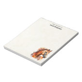 Schönes Sorrel Pferde Portrait Notizblock (Rotiert)