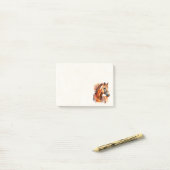 Schönes Sorrel Pferde Portrait Post-it Klebezettel (Auf Schreibtisch)