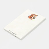 Schönes Sorrel Pferde Portrait Post-it Klebezettel (angewinkelt)