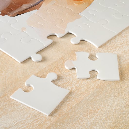 Schönes Sorrel Pferde Portrait Puzzle (Seite)