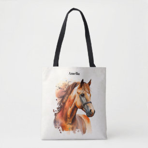 Schönes Sorrel Pferde Portrait Tasche