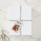 Schönes Sorrel Pferde Portrait Vielen Dank Geschenkanhänger (Mit Garn)