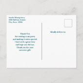 Schönes Sorrel Pferde Portrait Vielen Dank Postkarte (Rückseite)