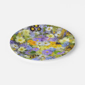 Schönes Sortiment an bunten Blume, Papier-Teller Pappteller (Schrägansicht)