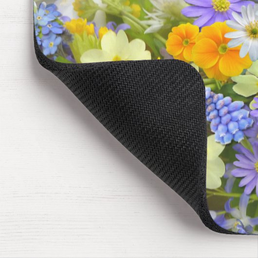 Schönes Sortiment an farbenfrohen Blume Mousepad (Ecke)