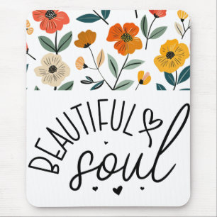 Schönes Soul Blumengrafik Design Inspiration Mousepad
