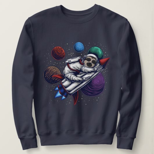 Schönes Space Sloth Sweatshirt (Design vorne)