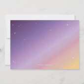 Schönes Sparkling Spider Web-Halloween-Party Einladung (Rückseite)