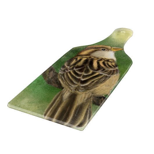 Schönes Sparrow-Schneidboard Schneidebrett (Ecke)