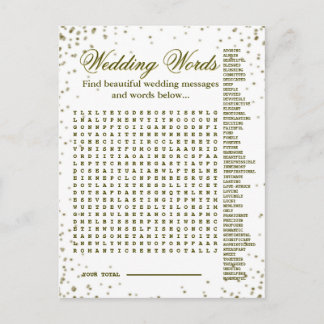 Schönes Spiel für Hochzeiten Ankündigungspostkarte