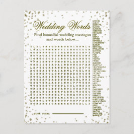 Schönes Spiel für Hochzeiten Ankündigungspostkarte