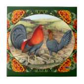 Schönes Spiel-Geflügel Fliese (Vorderseite)