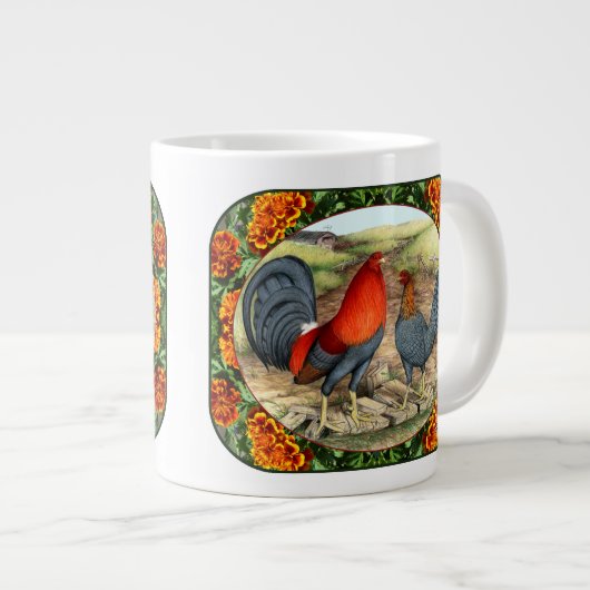 Schönes Spielgezäunt Jumbo-Tasse (Vorderseite Rechts)