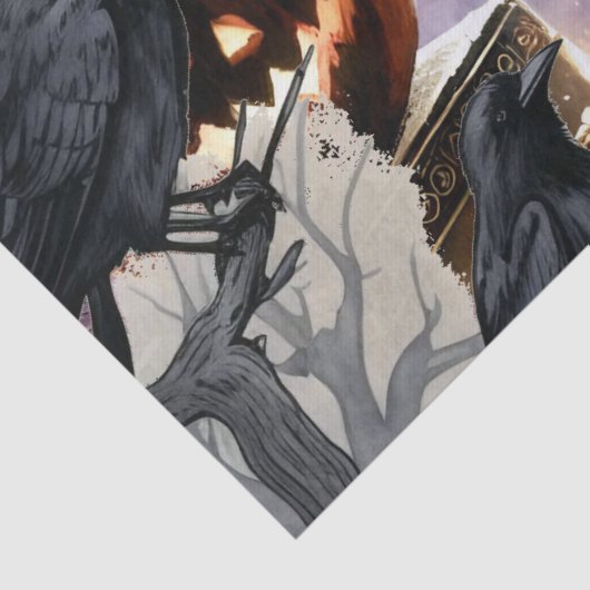 Schönes Spuk Halloween-Dekoupage Seidenpapier (Detail)