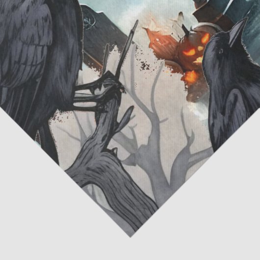 Schönes Spuk Halloween-Dekoupage Seidenpapier (Detail)