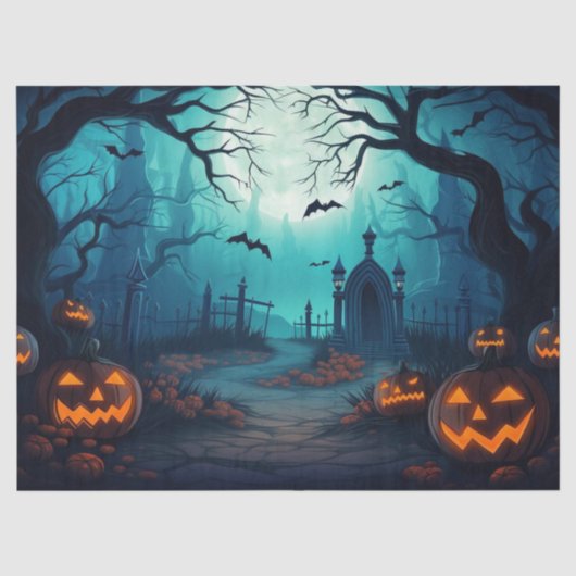 Schönes Spuk Halloween-Dekoupage Seidenpapier (Vorderseite)