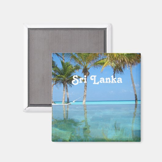 Schönes Sri Lanka Magnet (Vorderseite/Rückseite)