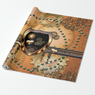 Schönes steampunk geschenkpapier