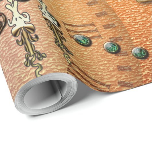 Schönes steampunk geschenkpapier (Rolleneckpunkt)