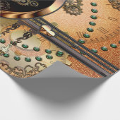 Schönes steampunk geschenkpapier (Ecke)