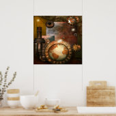 Schönes Steampunk-Plakat Poster (Küche)