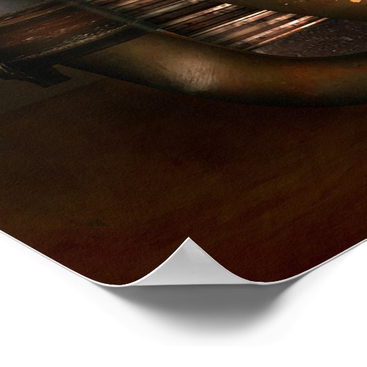 Schönes Steampunk Poster (Ecke)