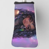 Schönes stilvolles Braided Hair Anime Girl Golf Headcover (Rotieren 90)