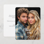 Schönes stilvolles Foto Vielen Dank Dankeskarte (Vorne/Hinten)