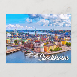 Schönes Stockholm, Schweden Postkarte