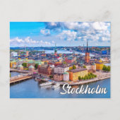 Schönes Stockholm, Schweden Postkarte (Vorderseite)