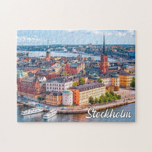 Schönes Stockholm, Schweden Puzzle (Horizontal)